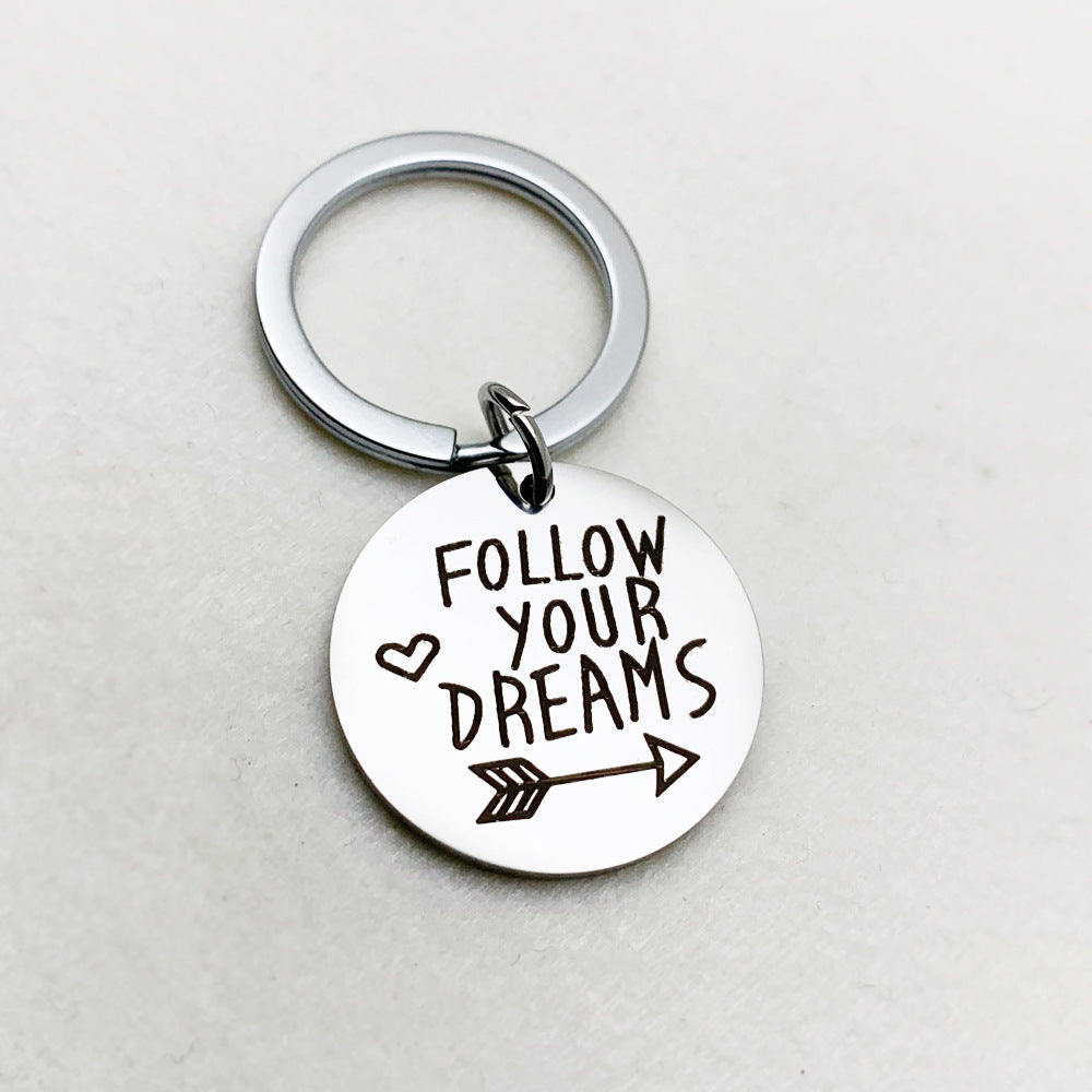 Live Your Dream Inspirational Keychain- live your dream - Hand Stamp –  Jenn's Handmade Jewelry